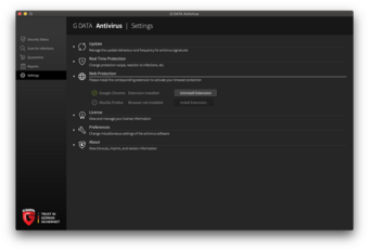 G DATA Antivirus Mac Settings G DATA Antivirus Mac Settings