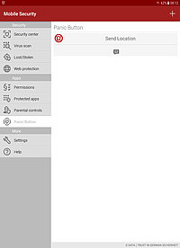 G DATA Mobile Security Android Panic Button