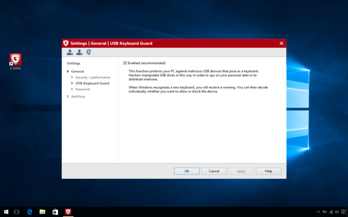 G DATA Antivirus: KeyboardGuard
