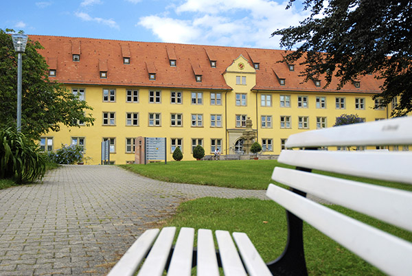 The security solution from G DATA has been in use at the Schloss Winnenden Hospital for many years now. Schloss Winnenden Hospital building